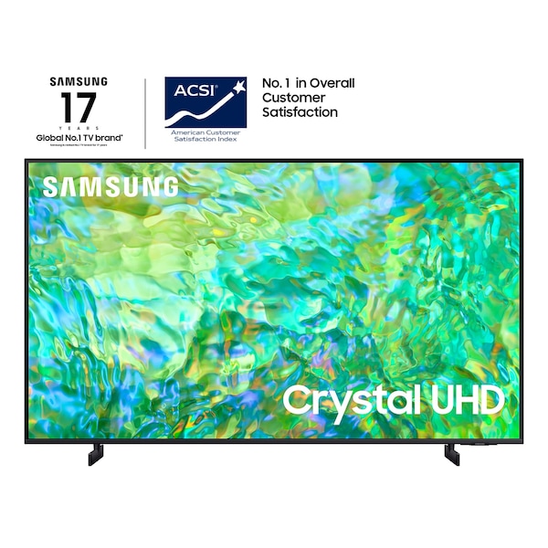 Samsung 85-in CU8000 Crystal UHD 4K HDR LED Smart TV with Bixby Voice Assistant and AirSlim Design UN85CU8000FXZA